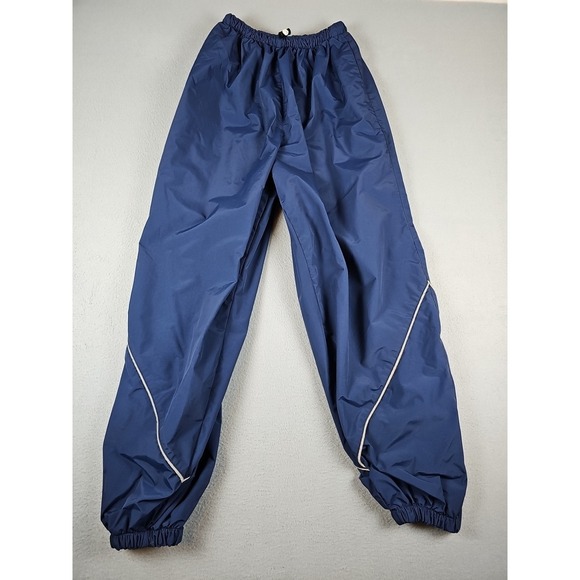 2000'S US Military PTU Training Pants, Nylon, Shaka Shaka Pants, Made in USA, Large Regular, Men's Size L Nylon navy blue type Vintage Second Hand